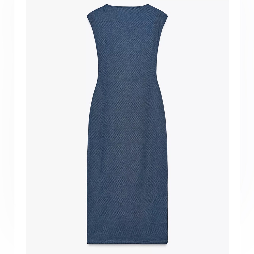 Zara Twill Wrap Dress - Picture 8 of 10